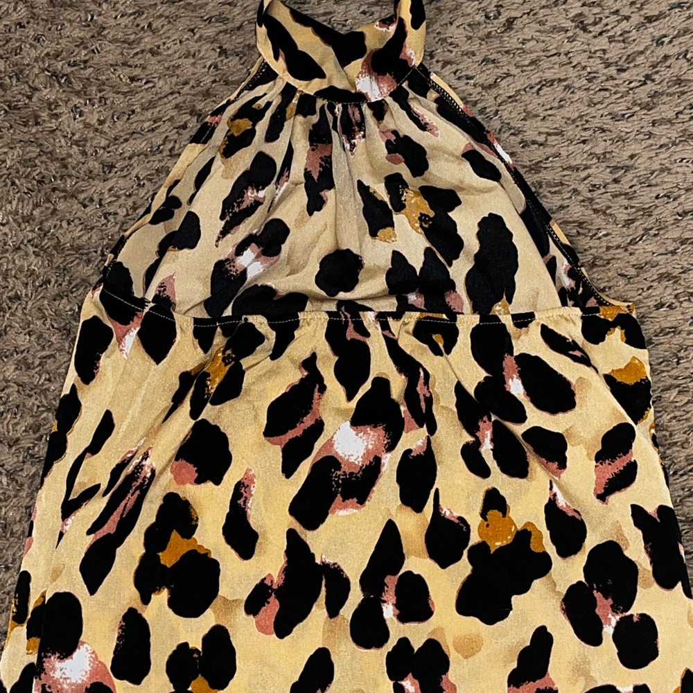 Leopard Print Halter Top